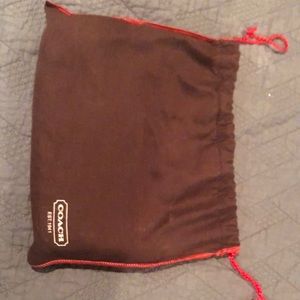 Coach small purse. Pink with snake skin corners.